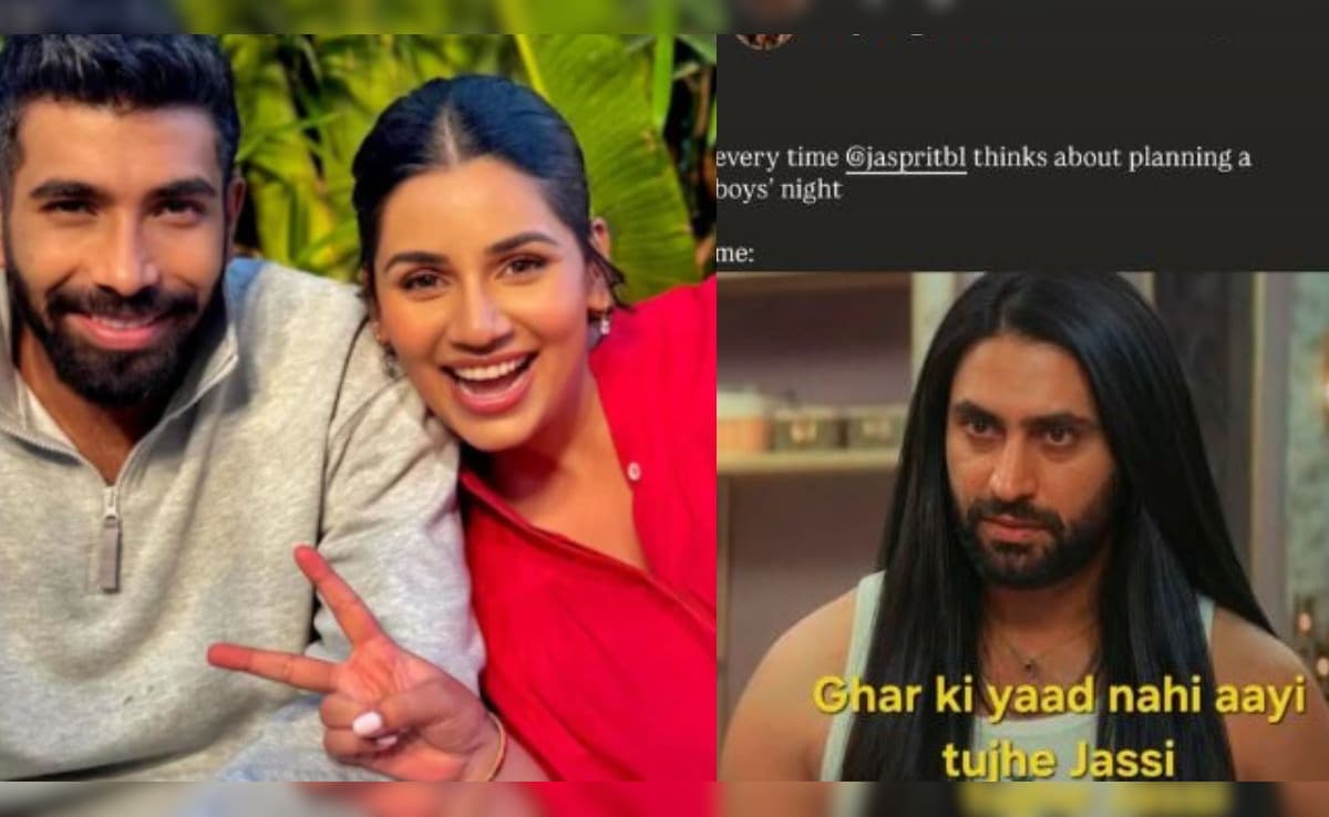 The Best Dhurandhar Meme Is By Jasprit Bumrah's Wife Sanjana: 'Ghar Ki Yaad Nahi Aayi?'