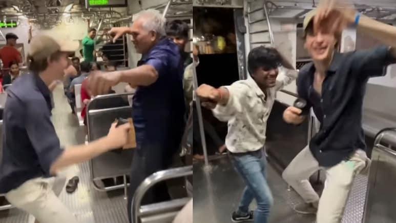 'साड्डी गली' गाने पर मुंबई लोकल ट्रेन में विदेशी युवक ने बांधा समा, यात्रियों को भी खूब नचाया, देखें वीडियो