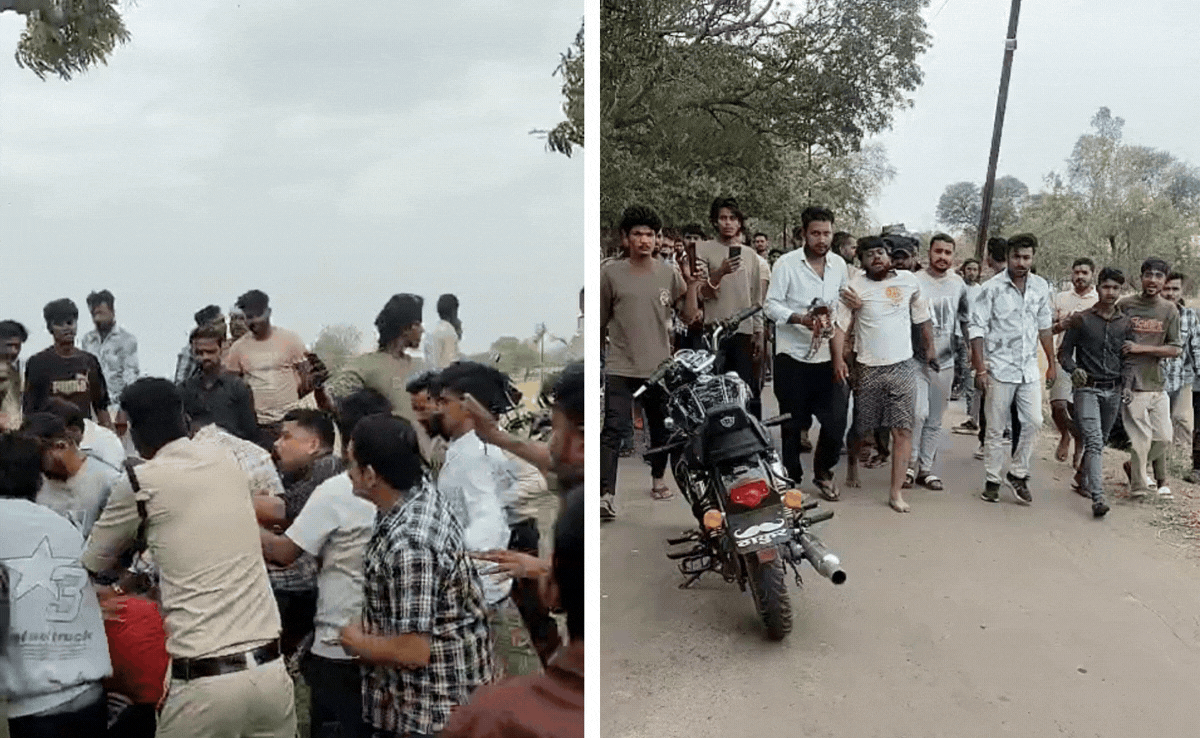VIDEO: छेड़छाड़ का आरोपी गांव पहुंचा तो टूट पड़े लोग, पुलिस चिल्लाती रही...मत मारो, मत मारो, किया बुरा हाल