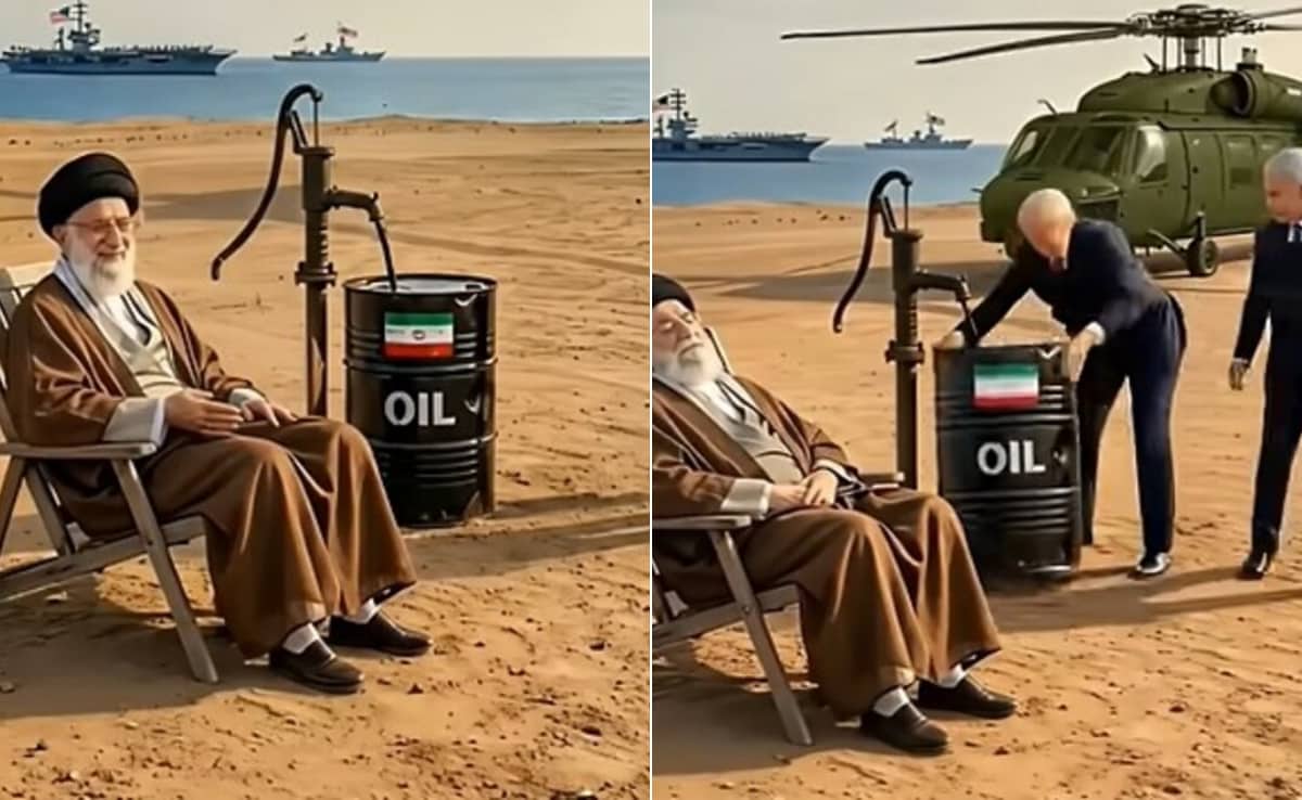 रेत पर सोते खामेनेई, तेल चुराते ट्रंप! वायरल AI वीडियो में दिखा मजेदार ‘पॉलिटिकल गेम’, लोगों को खूब आ रहा पसंद