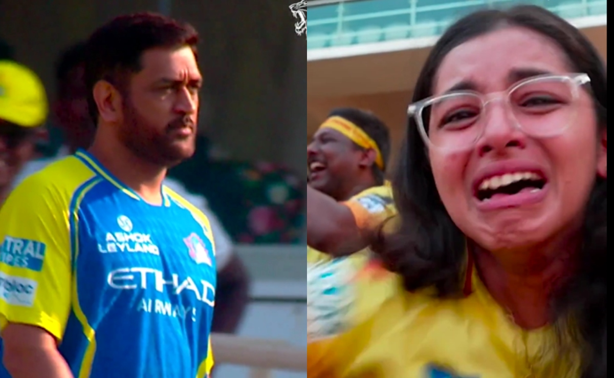 Watch: Crowd Goes Berserk Upon Dhoni's Entry At Chepauk; Fan Breaks Down