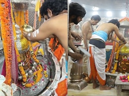 Rang Panchami: बाबा महाकाल का अद्भुत शृंगार, रंग पंचमी पर अर्पित किया गया केसरयुक्त रंग