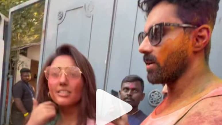 अशनूर कौर के लिए प्रोटेक्टिव हुए अभिषेक बजाज, होली के इवेंट में सेल्फी के लिए जुटी भीड़, यूं बचाते आए नजर