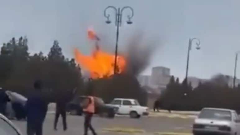 Video: Iranian Drones Strike Azerbaijan's Nakhchivan Airport, Two Civilians Injured