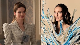 <i>Bridgerton</i> Star Hannah Dodd Makes Waves In Rahul Mishra's 'Water' Couture
