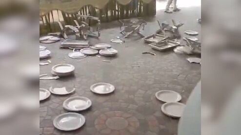 Watch: JD(U) Workers Damage Plates, Furniture At Patna Office As CM Nitish Kumar Files Nomination For Rajya Sabha