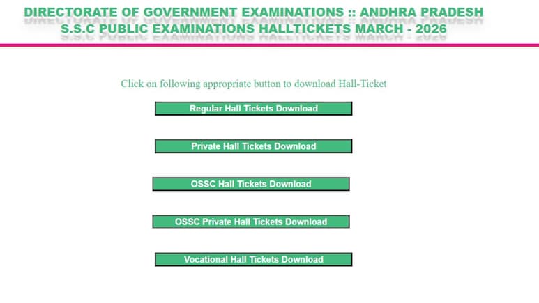 AP SSC Hall Ticket 2026 (OUT) Live: Download Link Activated, Check How To Access