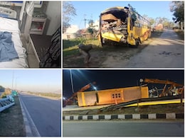 Ajmer Bus Accident: 'बारात' की बस डिवाइडर से टकराकर पलटी, ड्राइवर की मौत, 2 साल की बच्ची समेत 22 घायल