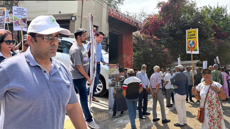 10 करोड़ के फ्लैट, लेकिन पता कूड़े वाला ब्लॉक, सीआर पार्क की बदहाली, रोजाना लोग झेल रहे परेशानी