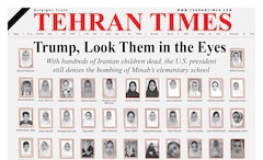 'Trump, Look Them In The Eyes': Tehran Times Frontpage's Grim Reminder