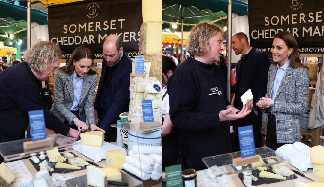 Kate Middleton And Prince William Surprise Visitors By Serving Coffee At London's Borough Market