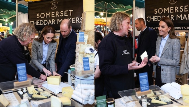 Kate Middleton And Prince William Surprise Visitors By Serving Coffee At London's Borough Market