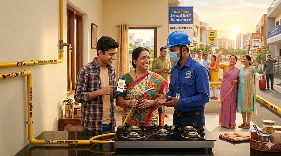 आपके घर तक पहुंचेगा PNG कनेक्शन, देश भर में बिछेगी गैस पाइपलाइन! ये है सरकार का बड़ा प्लान