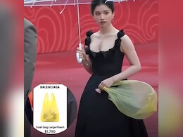 इंटरनेशनल फिल्म फेस्टिवल में प्लास्टिक की पन्नी लेकर पहुंचीं मशहूर चीनी एक्ट्रेस, इंटरनेट पर वायरल, लोगों ने किए मजेदार कमेंट्स