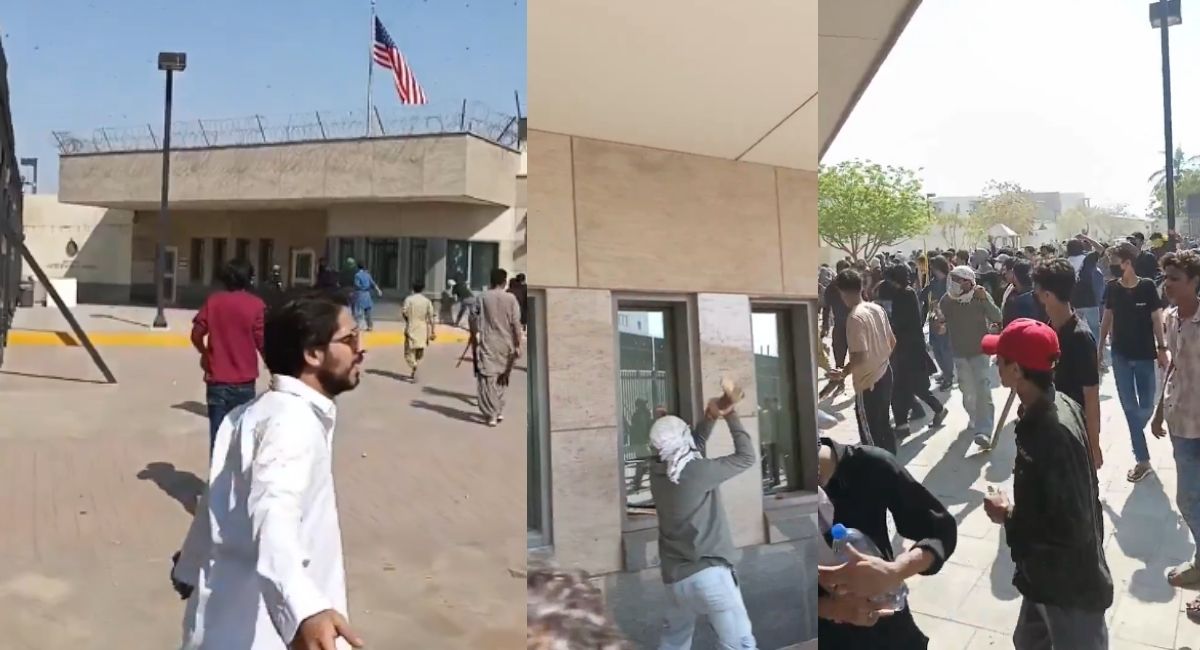 खामेनेई की हत्या के खिलाफ कराची में अमेरिकी कॉन्सुलेट में भीड़ की तोड़फोड़, पुलिस फायरिंग में 9 की मौत