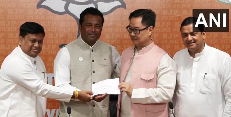 पूर्व टेनिस खिलाड़ी लिएंडर पेस बीजेपी में हुए शामिल, बोले- ये मेरे जीवन का बड़ा दिन