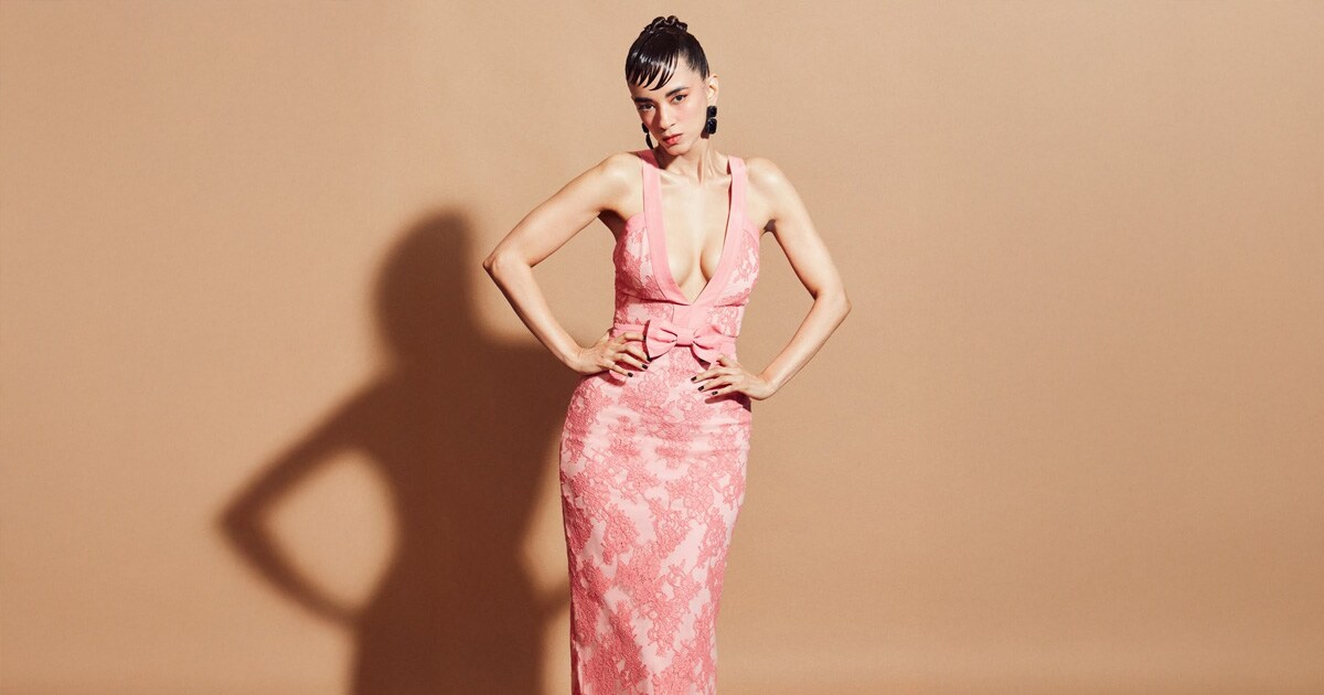 saba pink dress Saba Dharma Column Dress
