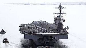 USS Gerald R. Ford OUT of Iran War After Fire