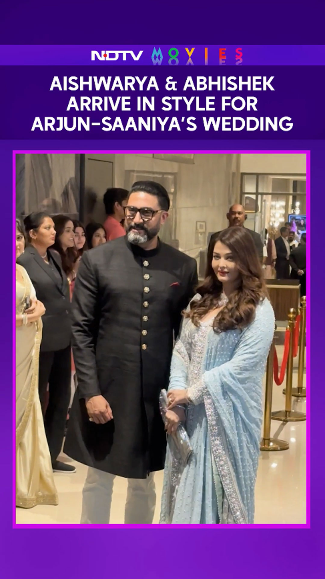 Aishwarya Rai, Abhishek Bachchan Arrive In Style For Arjun Tendulkar's Wedding