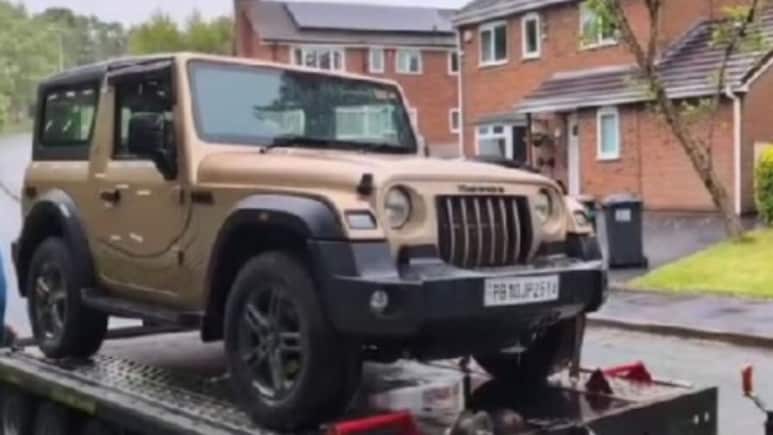 Mahindra Thar Earth Edition Owner Gets SUV Delivered To UK: Video