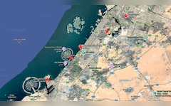 Map: Iran's Strikes On 5 Key Sites In Dubai