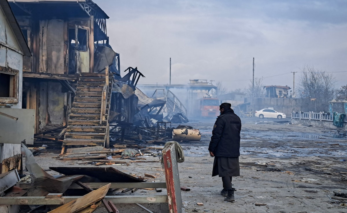 A drug users rehabilitation hospital in Kabul destroyed in a Pakistani airstrike