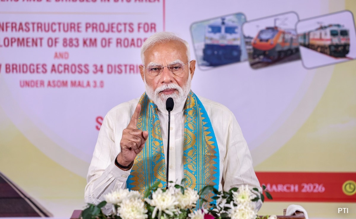 PM Modi Unveils Rs 19,680 Crore Projects, Hands Land Pattas To Assam Tea Workers