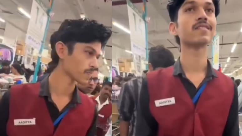 VIDEO: 'दूध प्यायचंय...', स्तनपान करणाऱ्या महिलेला पाहून Dmart कर्मचाऱ्याचं विकृत कृत्य; नेटकऱ्यांचा संताप