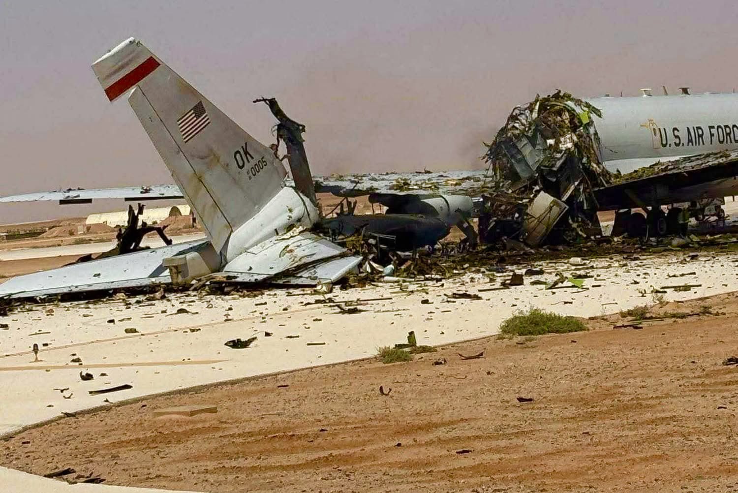 Images Show Crucial American E-3 Sentry Aircraft Damaged At Saudi Air Base