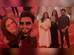 Ayesha Khan Poses With Ranveer Singh, Aditya Dhar And Yami Gautam In Viral <i>Dhurandhar 2</i> After-Party Pics