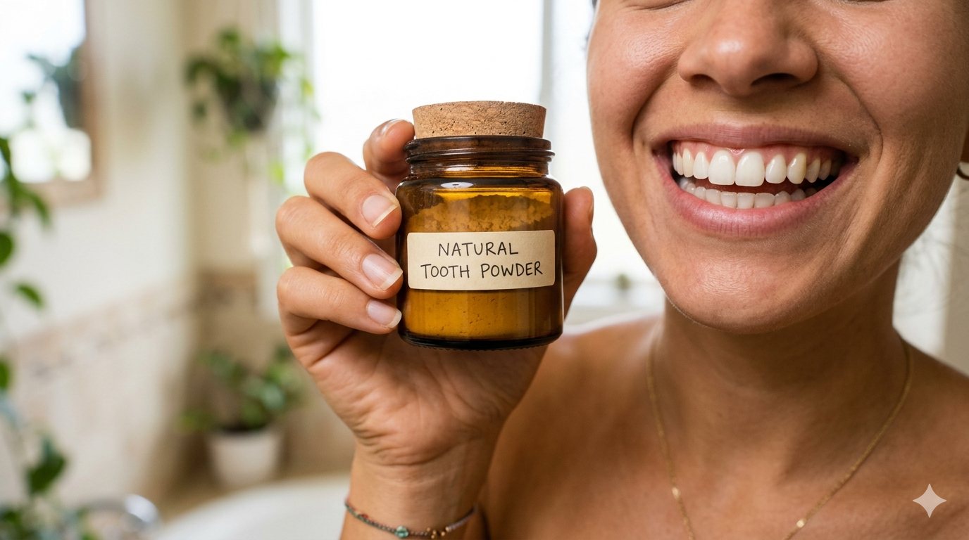 Research explored how the powder affects oral health beyond whitening (representative image)