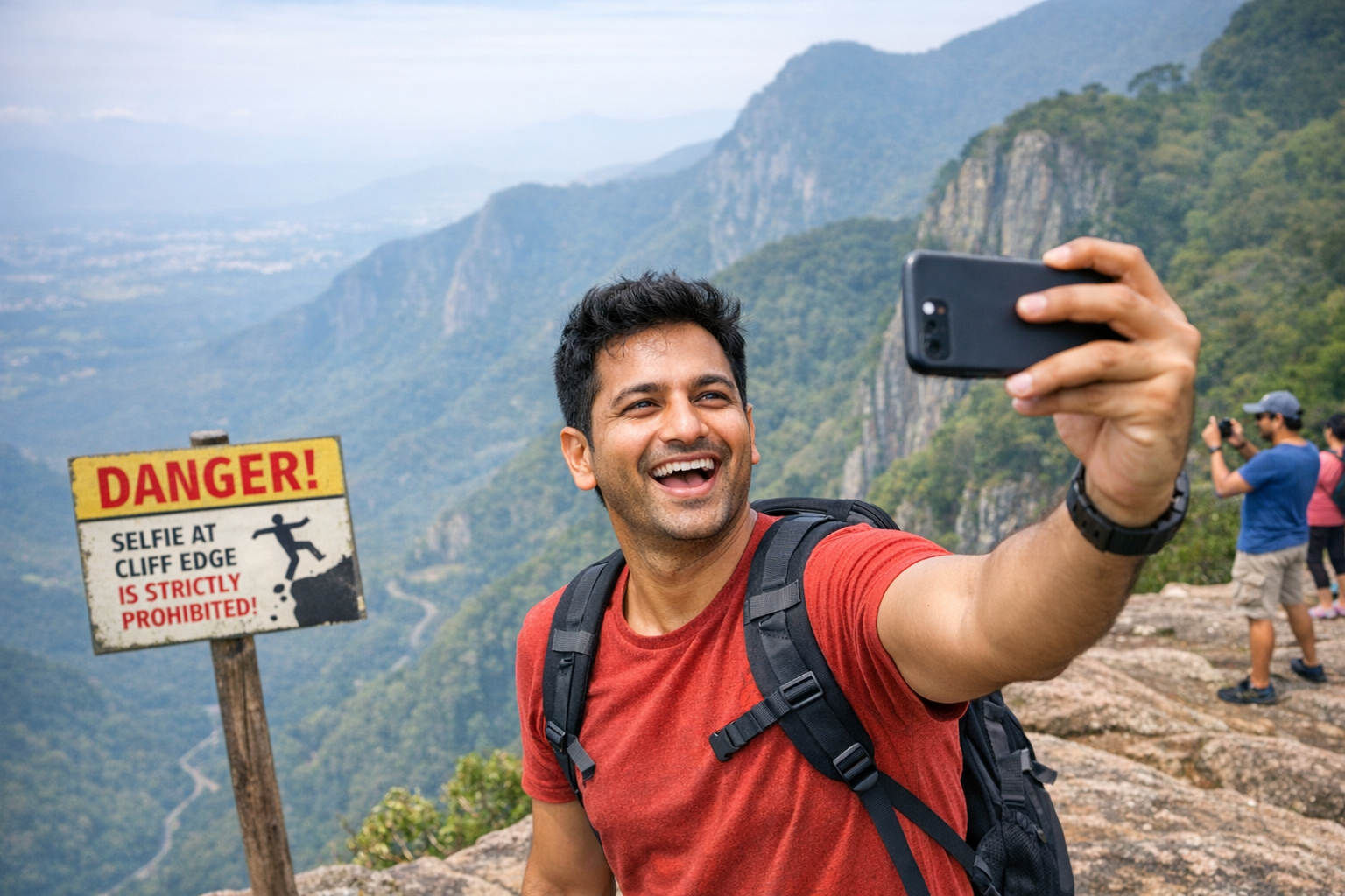 सेल्फी के चक्कर में धड़ाम! पर्यटक 100 फुट गहरी खाई में जा गिरा, रेस्क्यू टीम रातभर ढूंढती रही