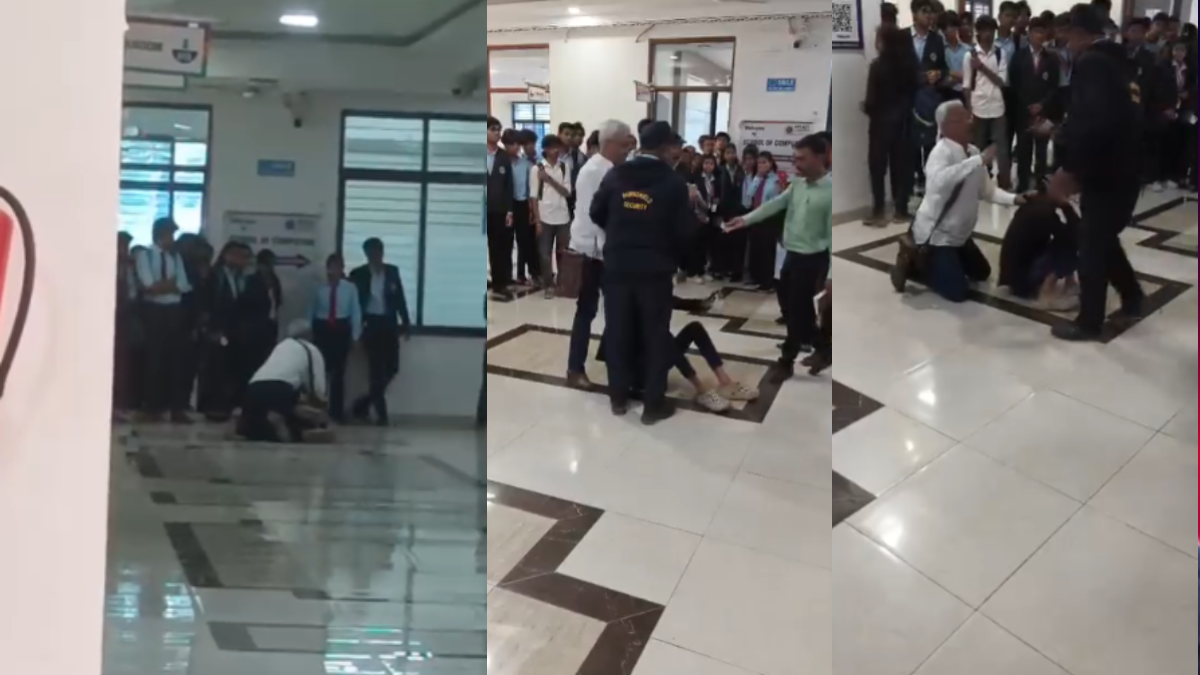 पुणे में बेटी को छेड़ना मनचले को पड़ा भारी, पिता ने कॉलेज के बाहर सरेआम कर दी 'धुलाई', वीडियो वायरल