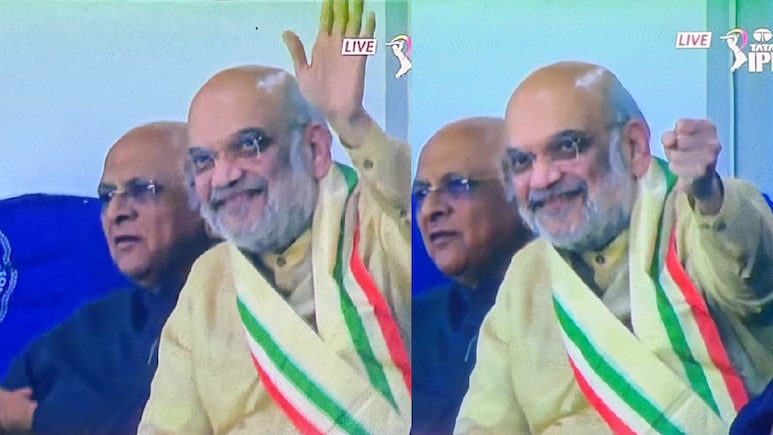 हाथ उठाया, जोश भरा... वर्ल्ड कप फाइनल देखने पहुंचे गृहमंत्री अमित शाह, टीम इंडिया का बढ़ाया हौसला