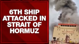 Iran Targets 6th Ship In Hormuz Strait, Video Shows Billowing Smoke