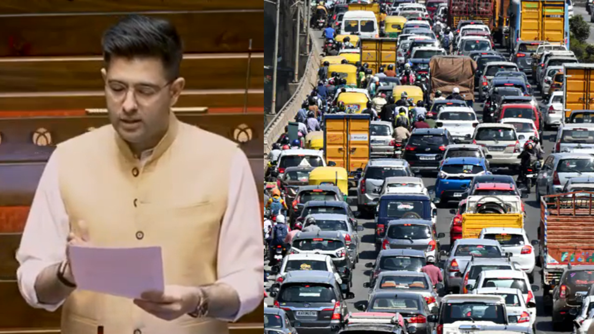 शहर बन गए बड़े पार्किंग लॉट.. AAP सांसद राघव चड्ढा ने संसद में उठाई ट्रैफिक की समस्या, 'डीकंजेशन मिशन' की मांग