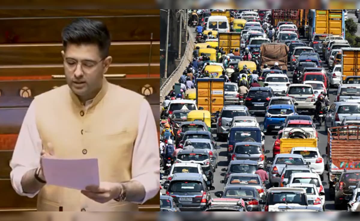 मेट्रो शहर बन गए बड़े पार्किंग लॉट... AAP सांसद राघव चड्ढा ने संसद में उठाई ट्रैफिक की समस्या, 'डीकंजेशन मिशन' की मांग