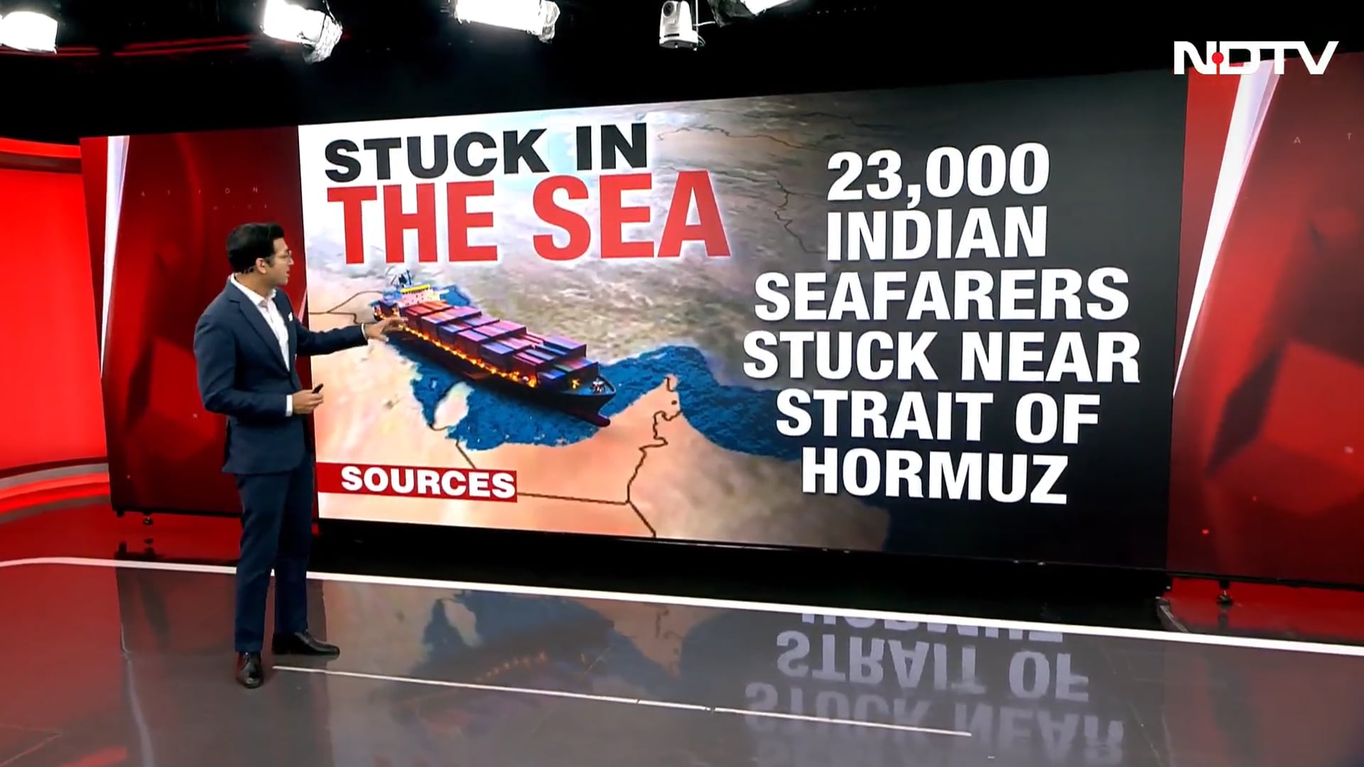 23,000 Indian Seafarers Stuck Near Strait of Hormuz Amid War Tensions