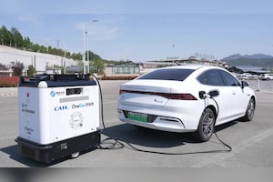 Chinese Robot Can Convert Any Parking Spot Into EV Charging Point