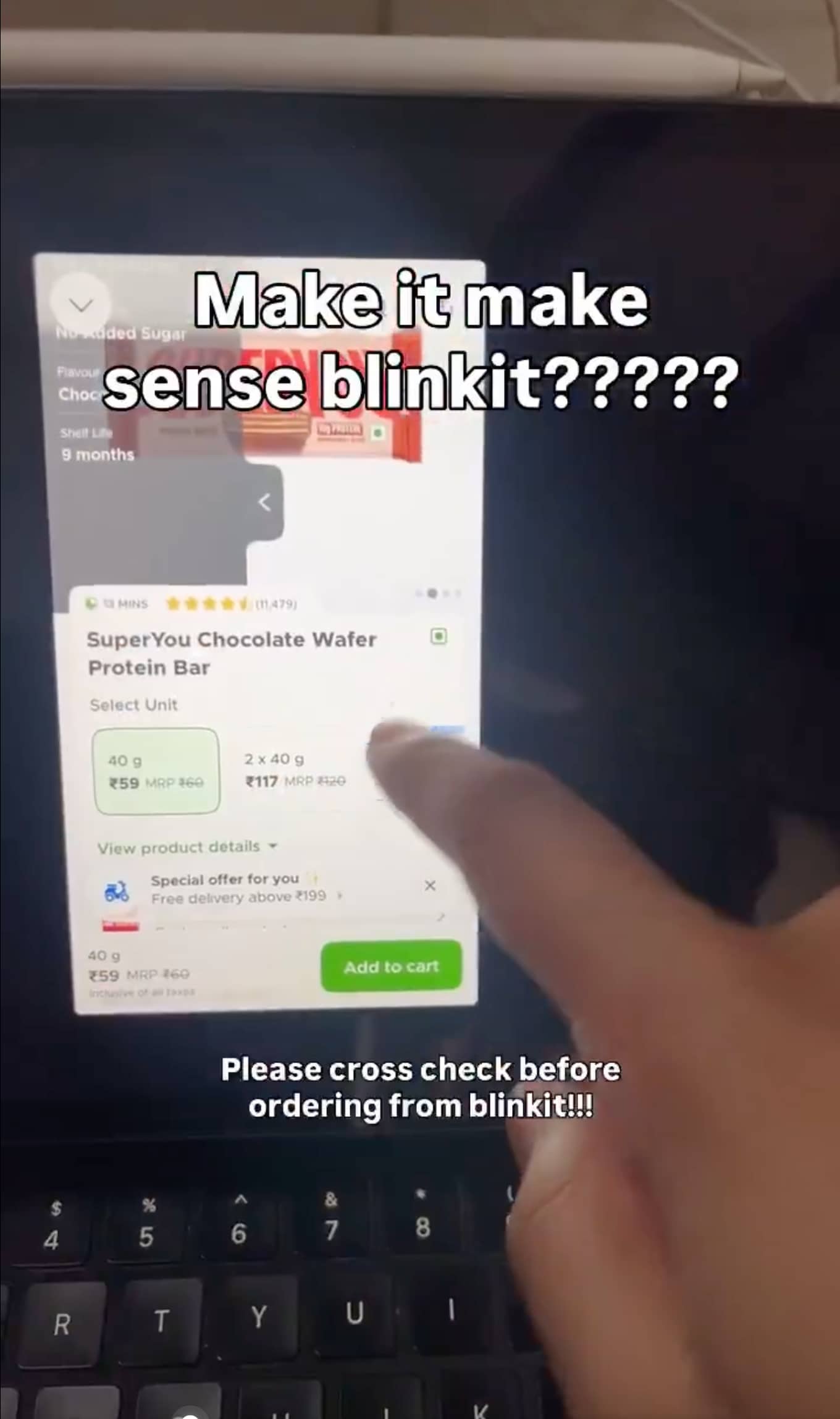 Rs 55 On Pack, Rs 60 On App - Video Calls Out MRP Mismatch On Blinkit, Viewers Share Similar Experiences