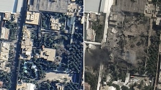 Khamenei Killed News: 20 बम और बदल गया सीन, खामेनेई के रिहायशी परिसर की हमले से पहले और बाद की तस्वीरें