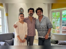 Sunil Grover Meets Newlyweds Rashmika Mandanna And Vijay Deverakonda At Their Hyderabad Home
