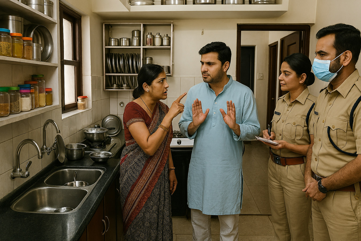गजब! पति ने नहीं मांजे बर्तन तो पत्नी ने बुला ली पुलिस, माजरा सुनकर थानेदार भी नहीं रोक पाए अपनी हंसी!