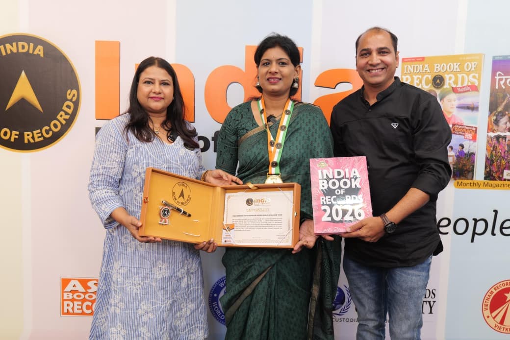 India Book of Records 2026: पल्लवी पारे चौकसे अवॉड के साथ