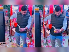 शादी के वेन्यू पर ही मेहमानों के लिए खुलवा दिया पेट्रोल पंप! जूस पिलाने का अनोखा तरीका देख हर कोई हैरान