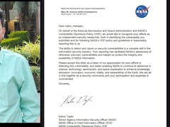 इंजीनियर नकुल ने NASA की वेबसाइट में खोजी बड़ी गड़बड़ी, हैकर चोरी कर सकते थे डाटा, एजेंसी ने दिया प्रशंसा पत्र 