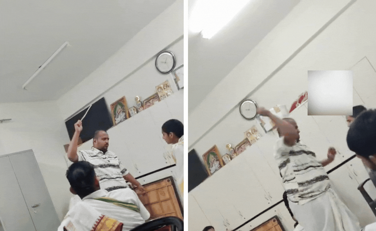 VIDEO: हर छड़ी पर बिलखा छात्र, पर नहीं रुकी गुरुजी की बेरहमी, उज्जैन के वेदविद्या विद्यालय का वीडियो देखकर सहम जाएंगे