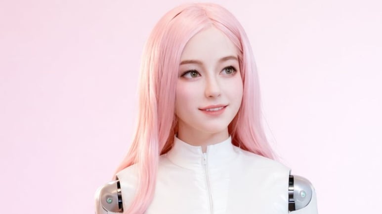 आंख मारके करे स्माइल, अदाएं देख इंसान भी शरमा जाए! ये है चीन की खूबसूरत रोबोट Moya, देखिए Video