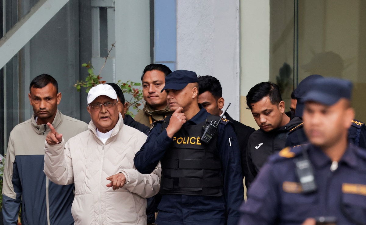 KP Sharma Oli after being arrested