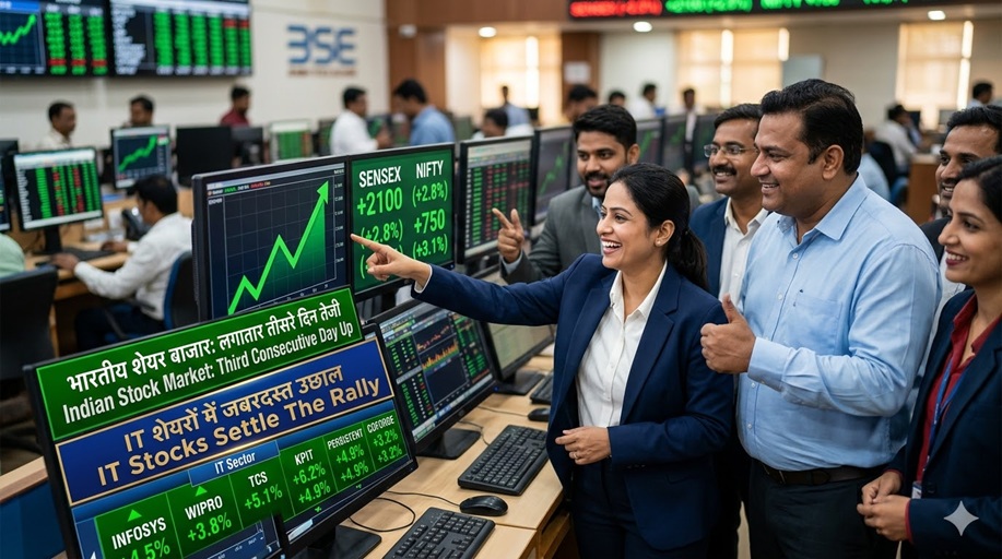 एक रिपोर्ट और यूं सरसरा कर भागा सेंसेक्&zwj;स, उछले IT स्&zwj;टॉक्&zwj;स! शेयर बाजार में आज की तेजी को समझना है तो ये पढ़ें